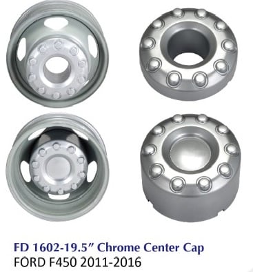 FD1602-19.5 хромированная центральная крышка